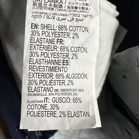 NWT RVCA The Weekend Stretch Chino Pants Straight Fit Men's Navy Blue Size 29 - Picture 9 of 9